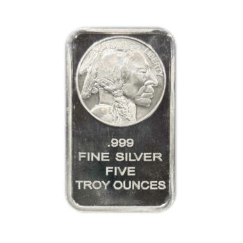 5 Troy Ounce Silver Bar