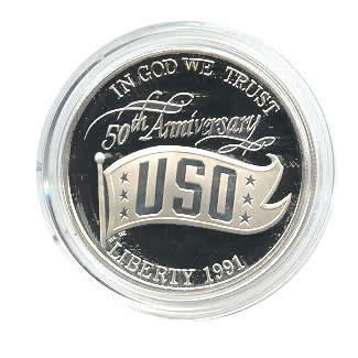 1991-S USO Proof Silver Dollar