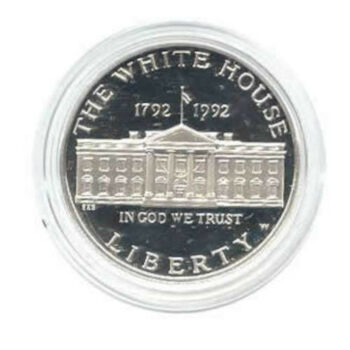 1992-W White House Proof Silver Dollar