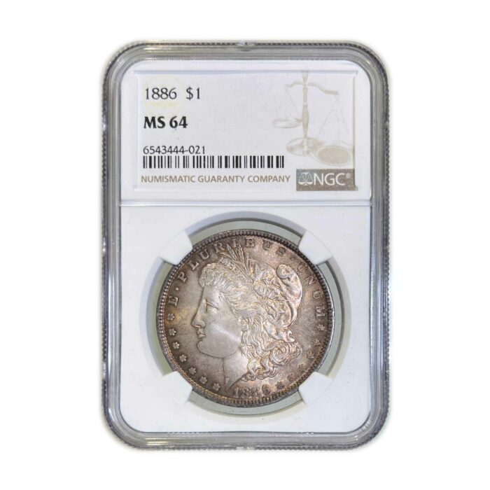 1886 Morgan NGC MS64