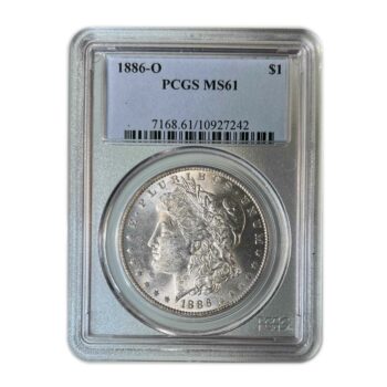 1886 O Morgan PCGS MS61